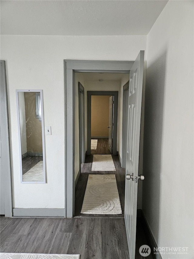 3023 Aberdeen Ave, Hoquiam, WA 98550 - hall with wood finished floors and baseboards