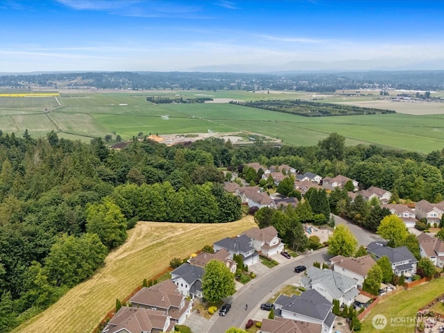 12732 69th Dr SE, Snohomish, WA 98296 - aerial view of sparsely populated area with nearby suburban area and rows of crops