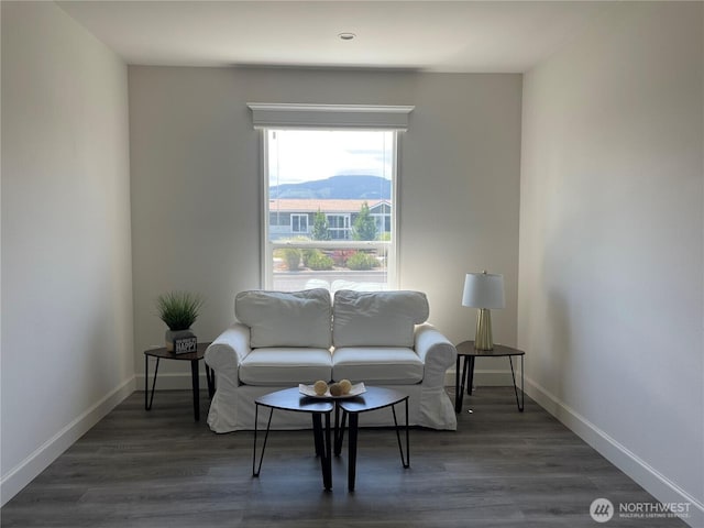 986 N Rock Rose Ave, Sequim, WA 98382 - living area with baseboards and wood finished floors