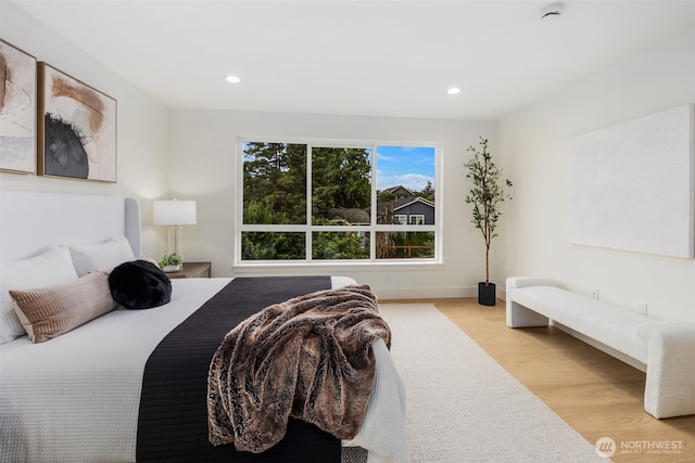 4529 S Orcas St, Seattle, WA 98118 - bedroom with wood finished floors and recessed lighting