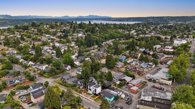 4529 S Orcas St Unit B, Seattle, WA 98118 - aerial view of property and surrounding area with a mountainous background
