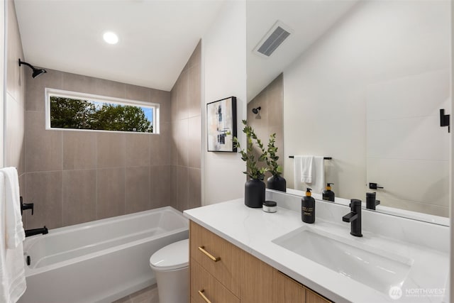 4525 S Orcas St, Seattle, WA 98118 - full bathroom with vanity and shower / tub combination