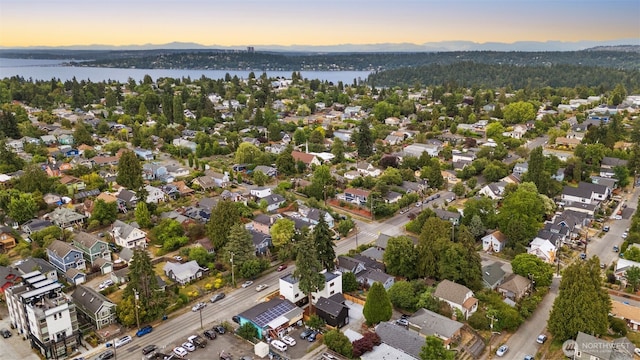 4525 S Orcas St, Seattle, WA 98118 - aerial view at dusk of a water view and a residential view