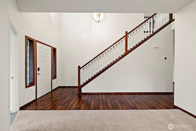 22820 41st Dr SE, Bothell, WA 98021 - carpeted entryway featuring wood finished floors and stairs
