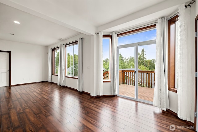 22820 41st Dr SE, Bothell, WA 98021 - empty room featuring dark wood-style floors and recessed lighting