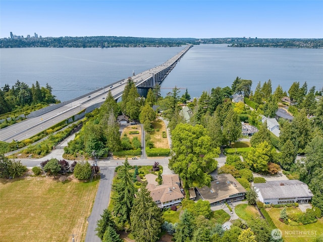 3204 Evergreen Point Rd, Medina, WA 98039 - bird's eye view of a large body of water and a notable bridge