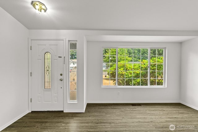 4327 Cedar Ct SE, Lacey, WA 98503 - entrance foyer with wood finished floors and baseboards