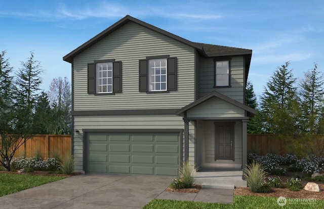 8647 46th Pl NE Unit Wm02, Marysville, WA 98270 - view of front facade with a garage and driveway