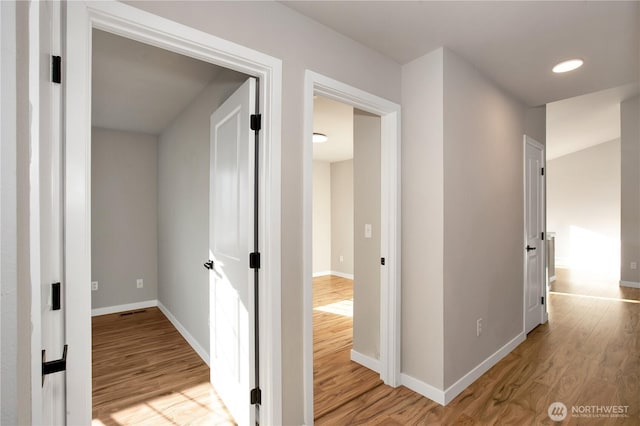5814 Braywood Ln SE, Olympia, WA 98513 - corridor featuring light wood finished floors