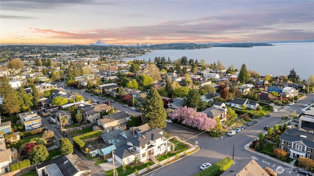 1006 4th St W, Kirkland, WA 98033 - aerial view of residential area featuring a nearby body of water