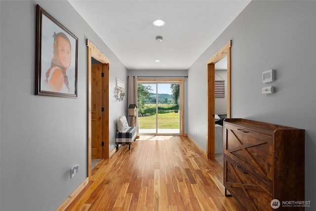 3146 State Route 508, Onalaska, WA 98570 - corridor featuring light wood-style floors and recessed lighting