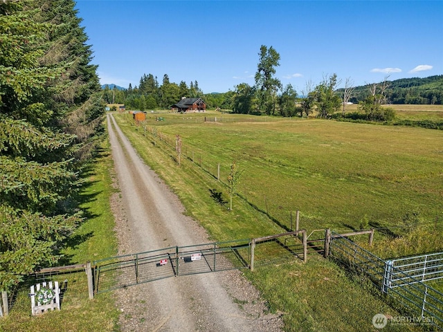 3146 State Route 508, Onalaska, WA 98570 - view of dirt / gravel road featuring a gate and a rural view