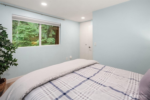 16932 NE 2nd Pl, Bellevue, WA 98008 - bedroom featuring recessed lighting and wood finished floors