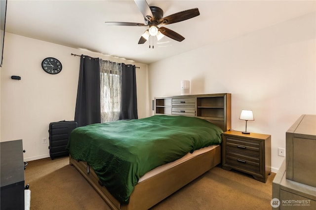 1390 Jordan Ct, Oak Harbor, WA 98277 - carpeted bedroom featuring baseboards and ceiling fan