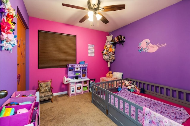 1390 Jordan Ct, Oak Harbor, WA 98277 - bedroom featuring carpet and ceiling fan