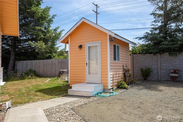 118 Ocean Lake Way NE, Ocean Shores, WA 98569 - view of outbuilding featuring a fenced backyard