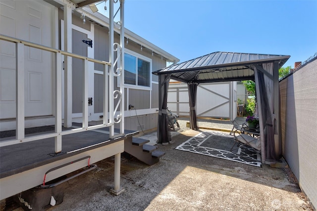 207 6th St, Sultan, WA 98294 - view of patio with a gazebo