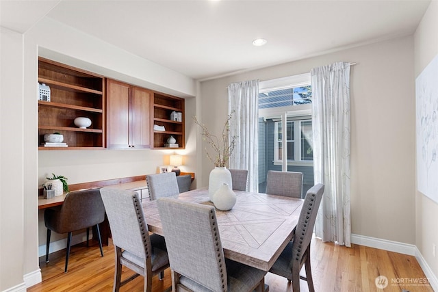 2648 116th Ave NE, Bellevue, WA 98004 - dining space with light wood-style floors and recessed lighting
