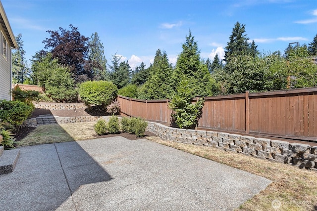 2648 116th Ave NE, Bellevue, WA 98004 - fenced backyard with a patio area