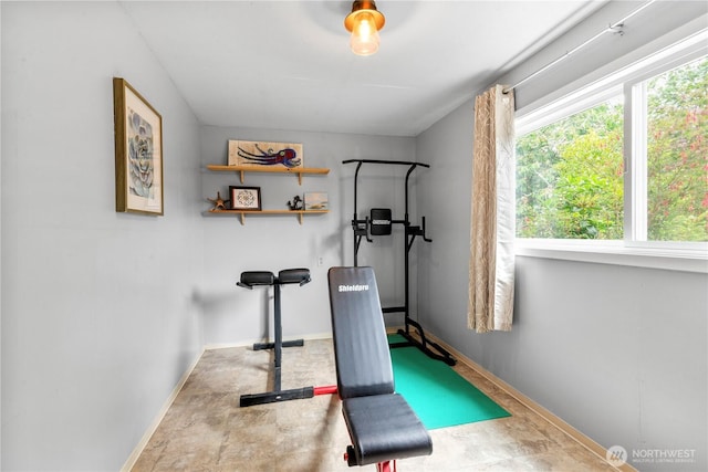1402 301st Pl, Ocean Park, WA 98640 - exercise area featuring baseboards