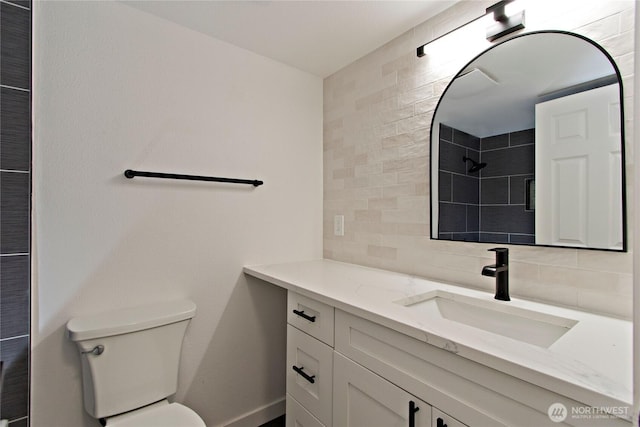 11811 93rd Ln NE Unit 102, Kirkland, WA 98034 - bathroom with decorative backsplash, vanity, and a tile shower