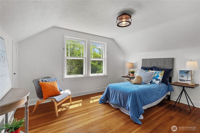 34226 42nd Ave S, Auburn, WA 98001 - bedroom with lofted ceiling and wood finished floors