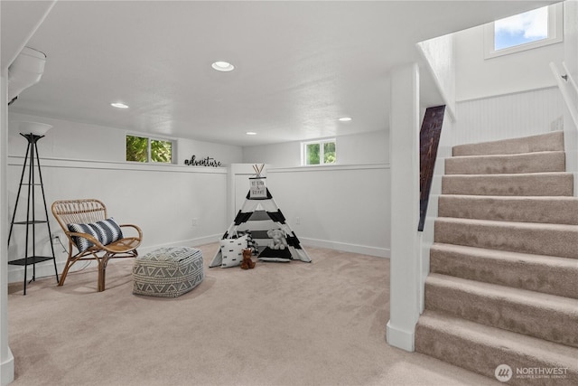 34226 42nd Ave S, Auburn, WA 98001 - playroom featuring plenty of natural light, carpet flooring, and recessed lighting