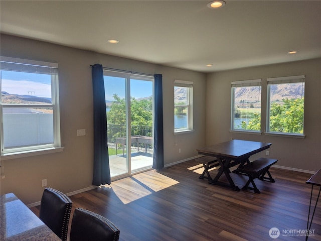 420 Hammond Ln, Rock Island, WA 98850 - dining room featuring recessed lighting and dark wood-style floors