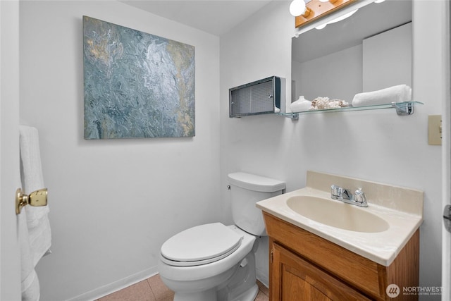 317NW 177th St, Shoreline, WA 98177 - half bathroom featuring vanity and tile patterned floors