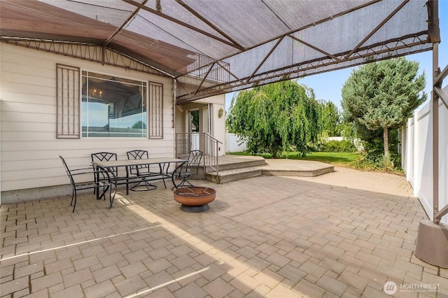 9460 Albert Way SE, Moses Lake, WA 98837 - view of patio with outdoor dining area and a pergola