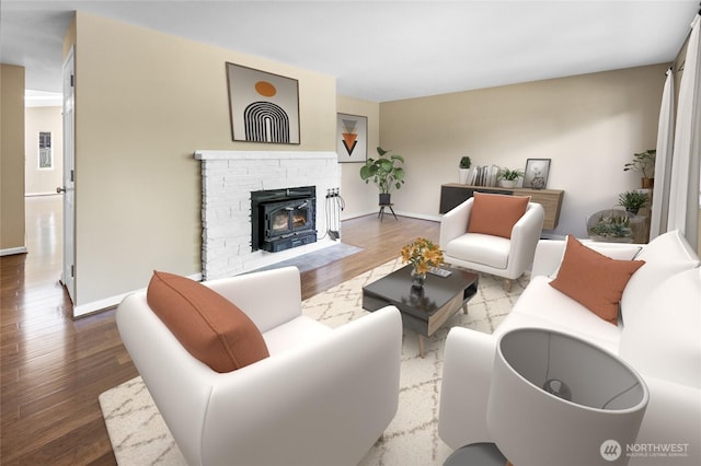 22526 87th Pl W, Edmonds, WA 98026 - living room with wood finished floors and baseboards