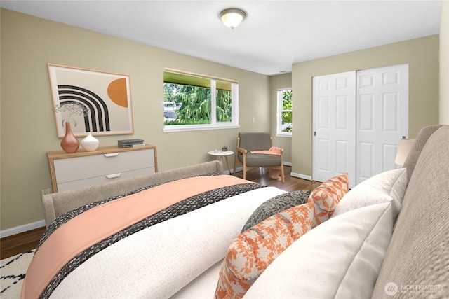 22526 87th Pl W, Edmonds, WA 98026 - bedroom featuring wood finished floors and a closet