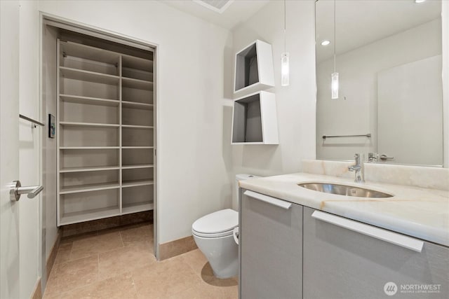 737 Olive Way Unit 1903, Seattle, WA 98101 - bathroom featuring vanity and toilet