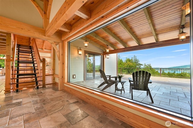 991 Lakeview St, Bellingham, WA 98229 - view of patio / terrace featuring a water view
