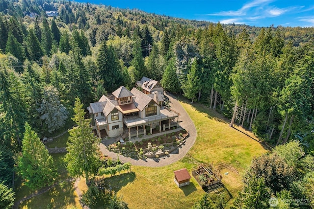991 Lakeview St, Bellingham, WA 98229 - aerial view of property and surrounding area featuring a heavily wooded area
