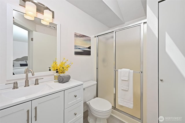 10263 NE 129th Ln, Kirkland, WA 98034 - full bath with vanity and a shower stall