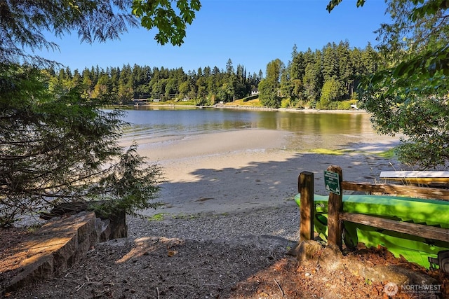 6687 NE Bayview Blvd, Bainbridge Island, WA 98110 - water view with a forest