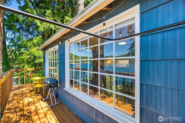 1205 Summit Lake Shore Rd NW, Olympia, WA 98502 - view of wooden terrace