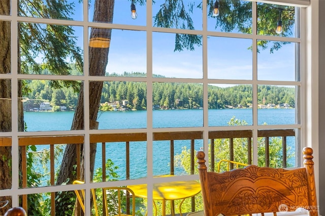 1205 Summit Lake Shore Rd NW, Olympia, WA 98502 - water view with a heavily wooded area