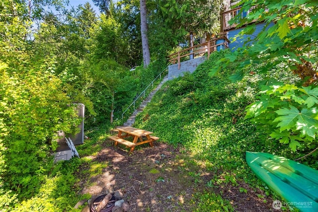 1205 Summit Lake Shore Rd NW, Olympia, WA 98502 - exterior view of stairs