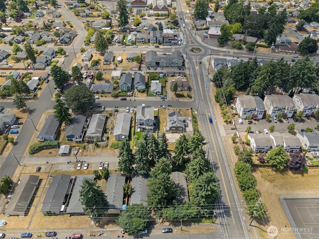 6604 S Madison St, Tacoma, WA 98409 - aerial overview of property's location with nearby suburban area