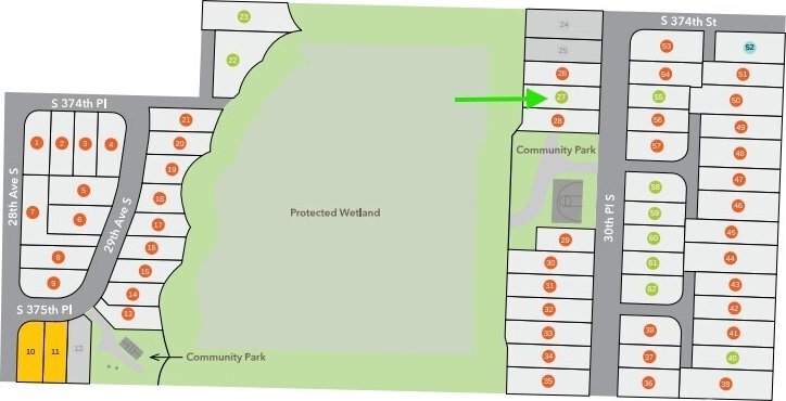 37431 30th Pl S Unit Lot27, Federal Way, WA 98003 - map / location