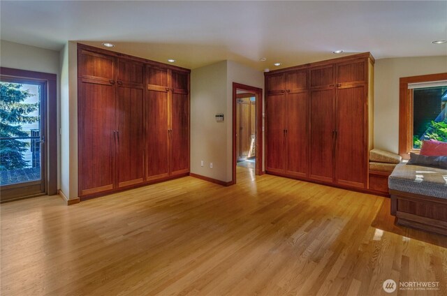 9913 Point View St NE, Olympia, WA 98516 - bedroom featuring light wood-style floors and recessed lighting