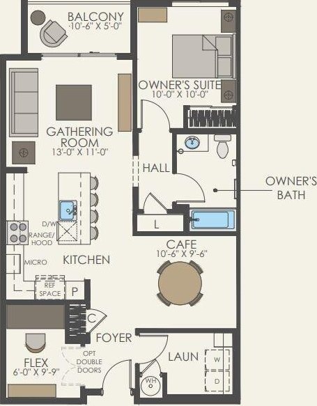 6901 NE 184th Ln Unit 103, Kenmore, WA 98028 - view of property floor plan
