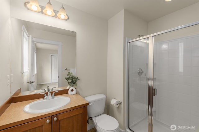 3414 SE 223rd Ave, Sammamish, WA 98075 - bathroom with vanity and a stall shower