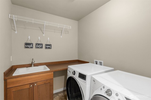 3414 SE 223rd Ave, Sammamish, WA 98075 - laundry area featuring separate washer and dryer and cabinet space