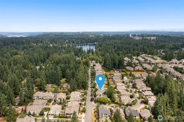3414 SE 223rd Ave, Sammamish, WA 98075 - aerial overview of property's location with nearby suburban area