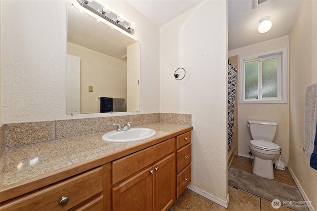 2059 Beverly Blvd, Shelton, WA 98584 - full bathroom with vanity, tile patterned floors, and curtained shower