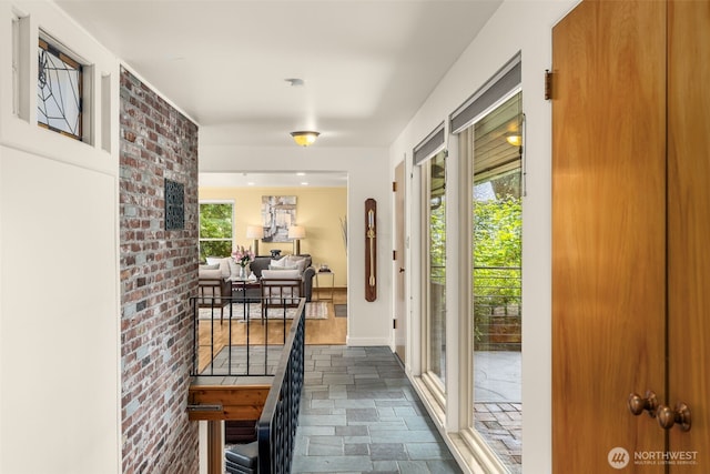 3912 NE 127th St, Seattle, WA 98125 - doorway with dark stone finish floors and healthy amount of natural light