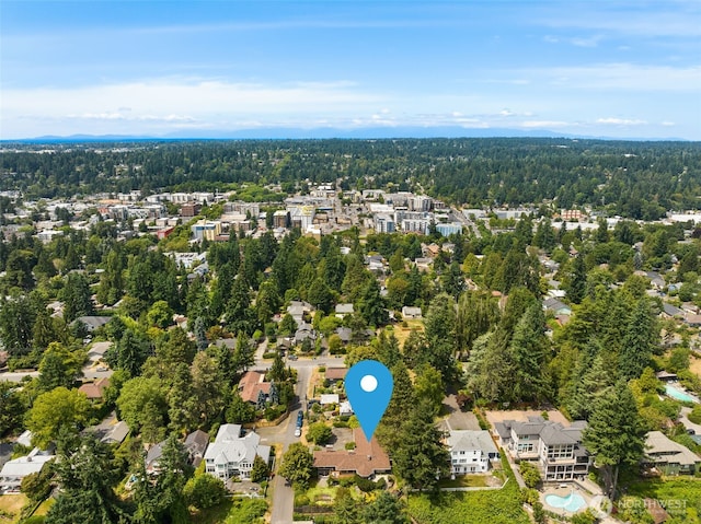 3912 NE 127th St, Seattle, WA 98125 - aerial perspective of suburban area featuring a forest